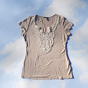 Venus Short Sleeve Crochet Blouse